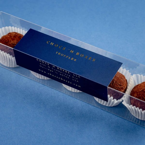 5 piece chocolate truffle box