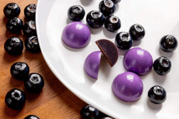 Blueberry ganache