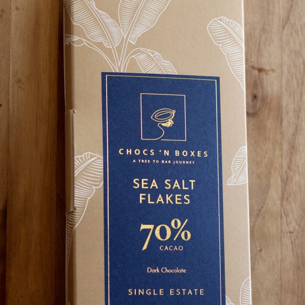 70% Dark Chocolate with Sea Salt Flakes [85g]
