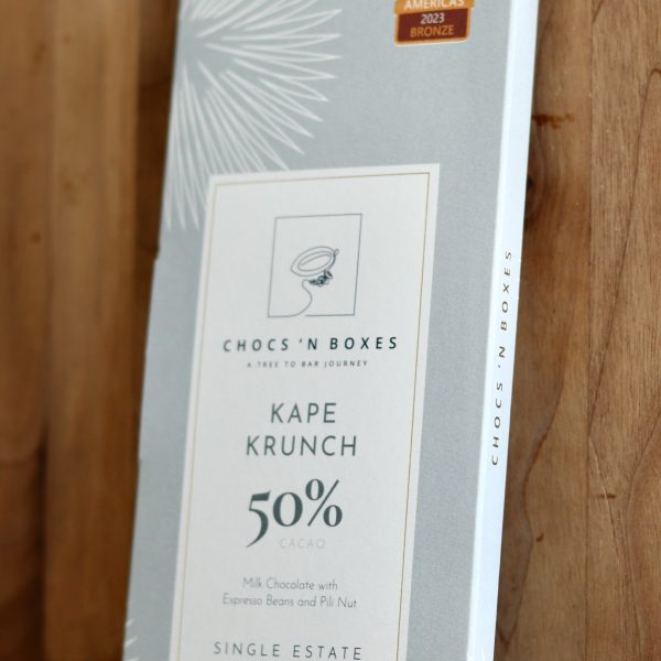 Kape Krunch 50% Dark-Milk Chocolate with Espresso Beans and Pili Nut [85g]